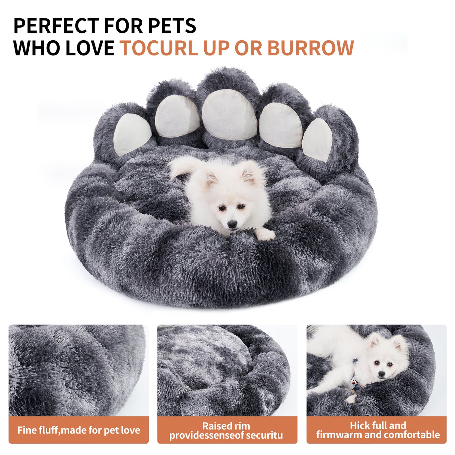 Paw Shape Dog and Cat Bed