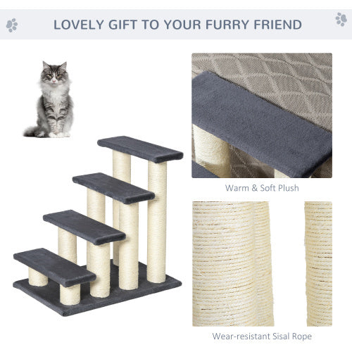 Cat Tree With 4 Steps For High Beds Couch