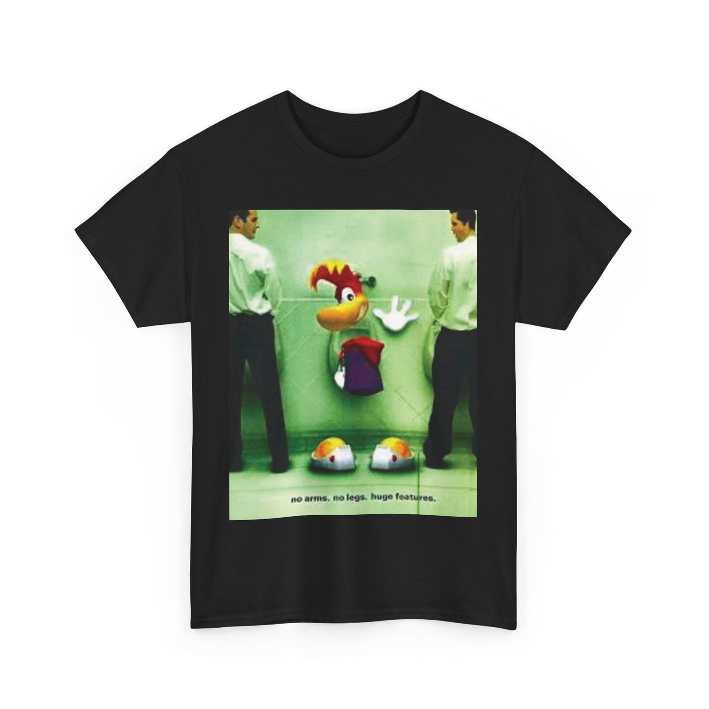 Huge Features Early 2000s Advertisement Menswear Vintage Blank Unisex Heavy Cotton Tee T shirt
