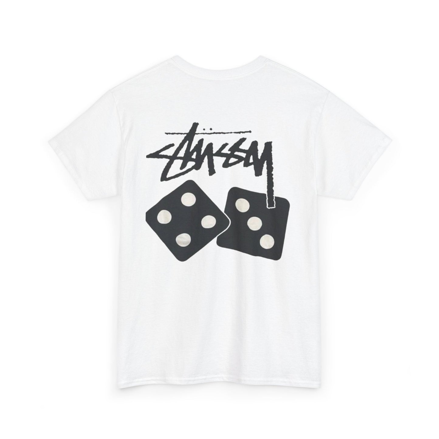 Stussy Dice Menswear Vintage Blank Unisex Heavy Cotton Tee T shirt