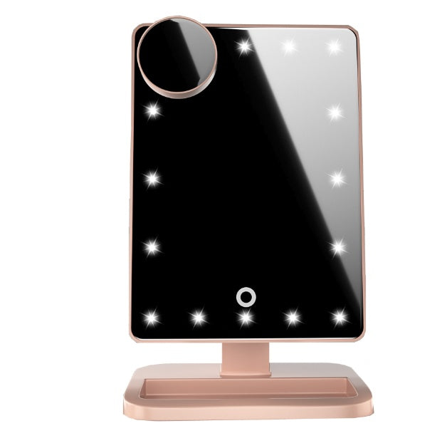 Touch Screen Makeup Mirror With LED ,Bluetooth, Music Speaker, 10X Magnifying. Mirrors Lights
