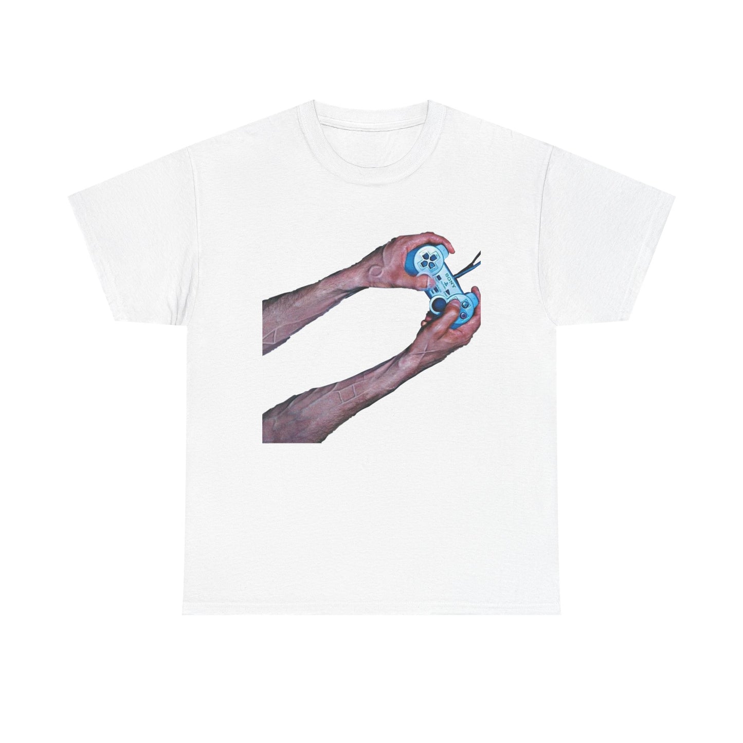 PS2 Advertisement Blank Unisex Heavy Cotton Tee