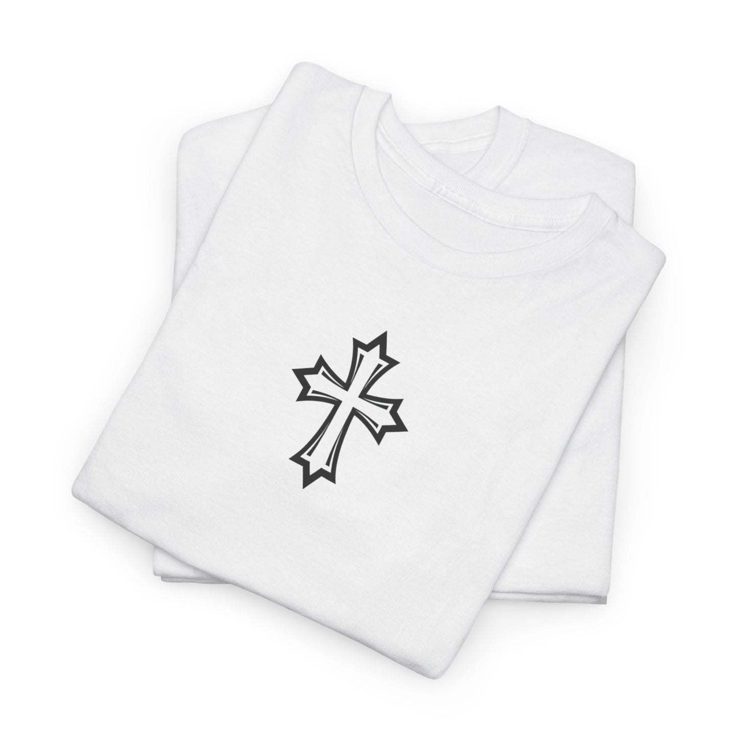 Cross Christian Menswear Vintage Blank Unisex Heavy Cotton Tee T shirt