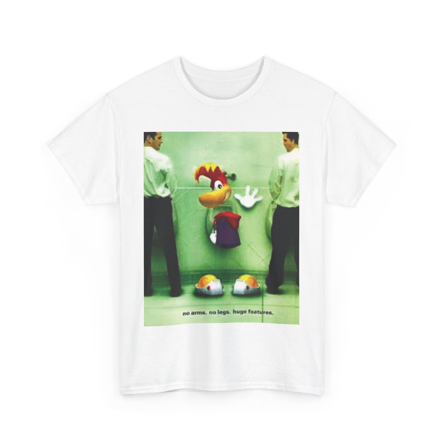Huge Features Early 2000s Advertisement Menswear Vintage Blank Unisex Heavy Cotton Tee T shirt