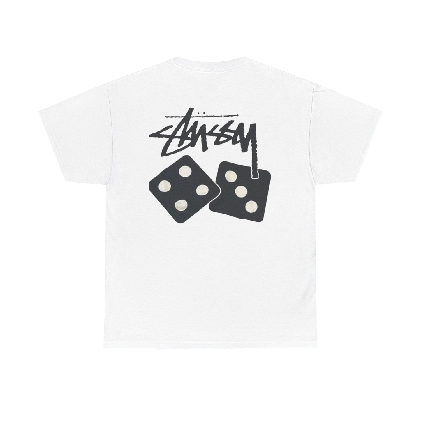 Stussy Dice Menswear Vintage Blank Unisex Heavy Cotton Tee T shirt