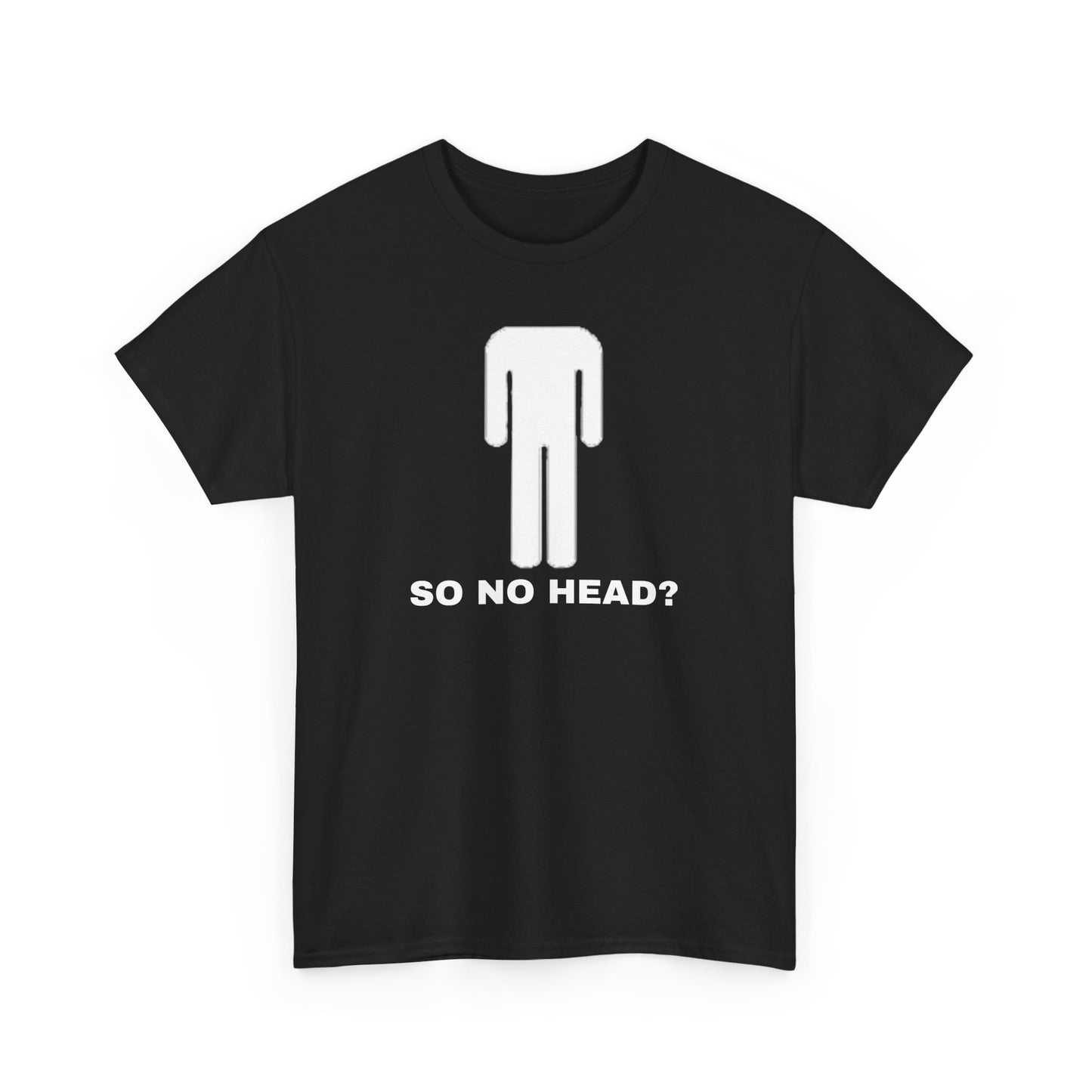So No Head? Menswear Vintage Blank Unisex Heavy Cotton Tee T shirt