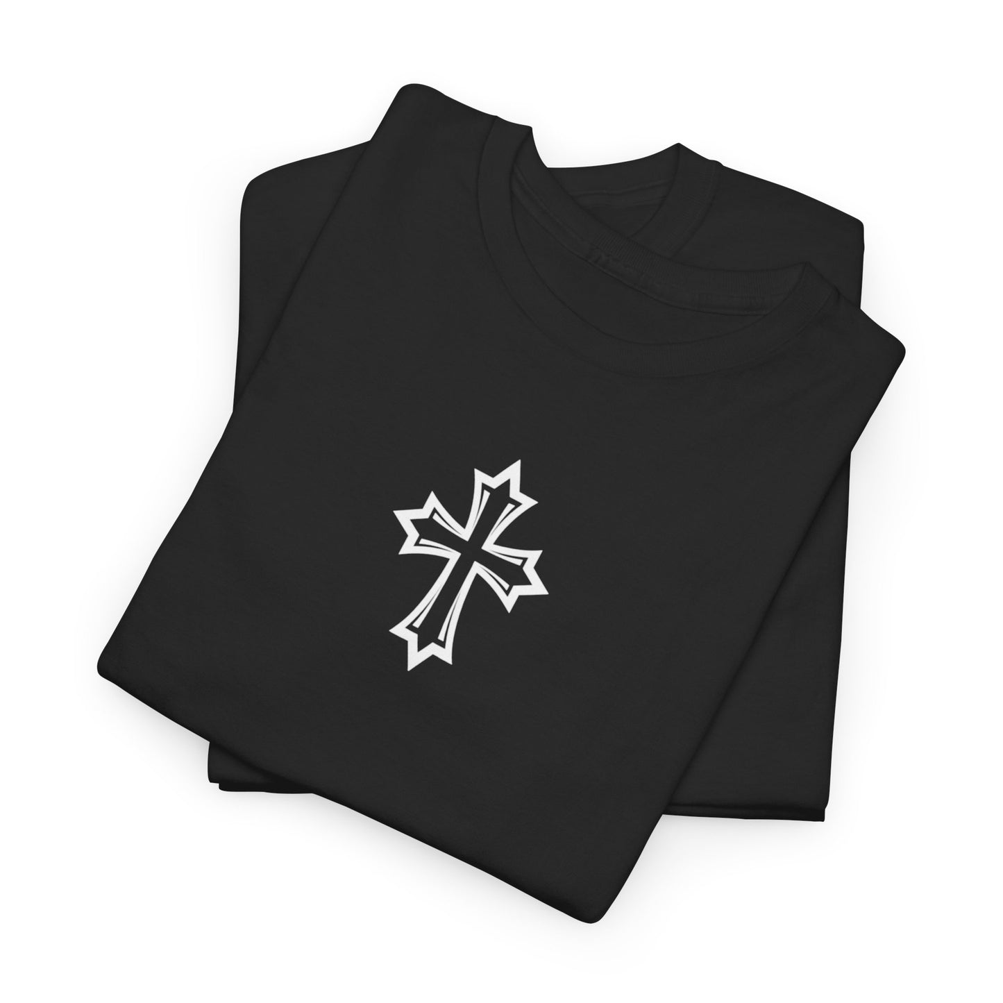 Cross Christian Menswear Vintage Blank Unisex Heavy Cotton Tee T shirt