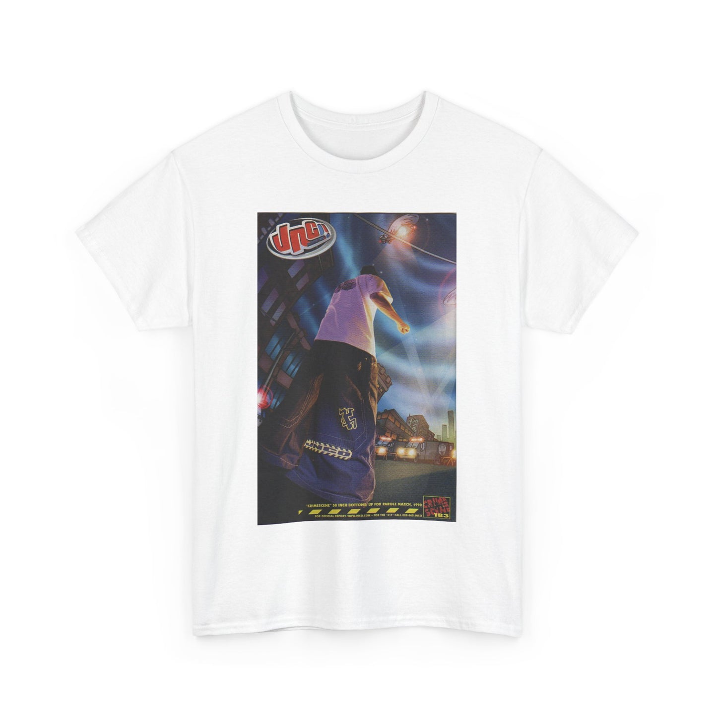 JNCO Early 2000s Advertisement Menswear Vintage Blank Unisex Heavy Cotton Tee T shirt