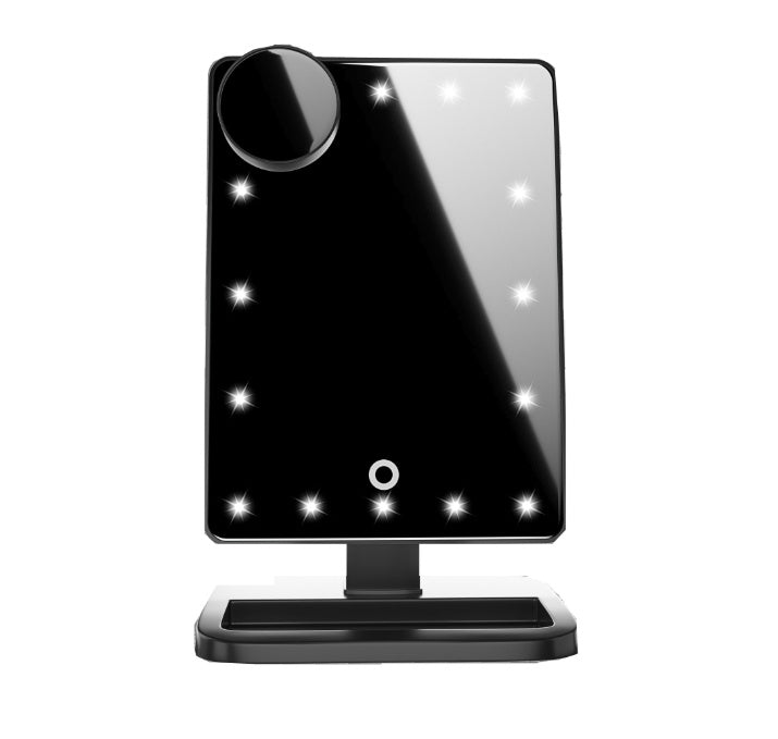 Touch Screen Makeup Mirror With LED ,Bluetooth, Music Speaker, 10X Magnifying. Mirrors Lights