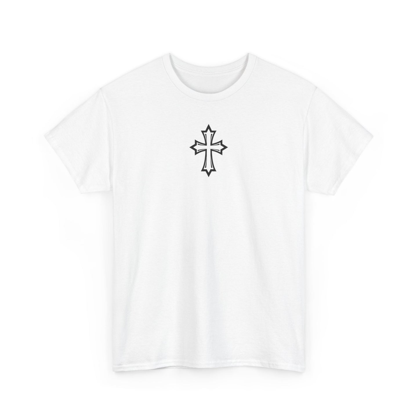 Cross Christian Menswear Vintage Blank Unisex Heavy Cotton Tee T shirt
