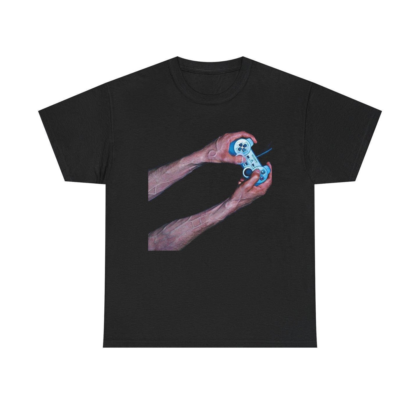 PS2 Advertisement Blank Unisex Heavy Cotton Tee