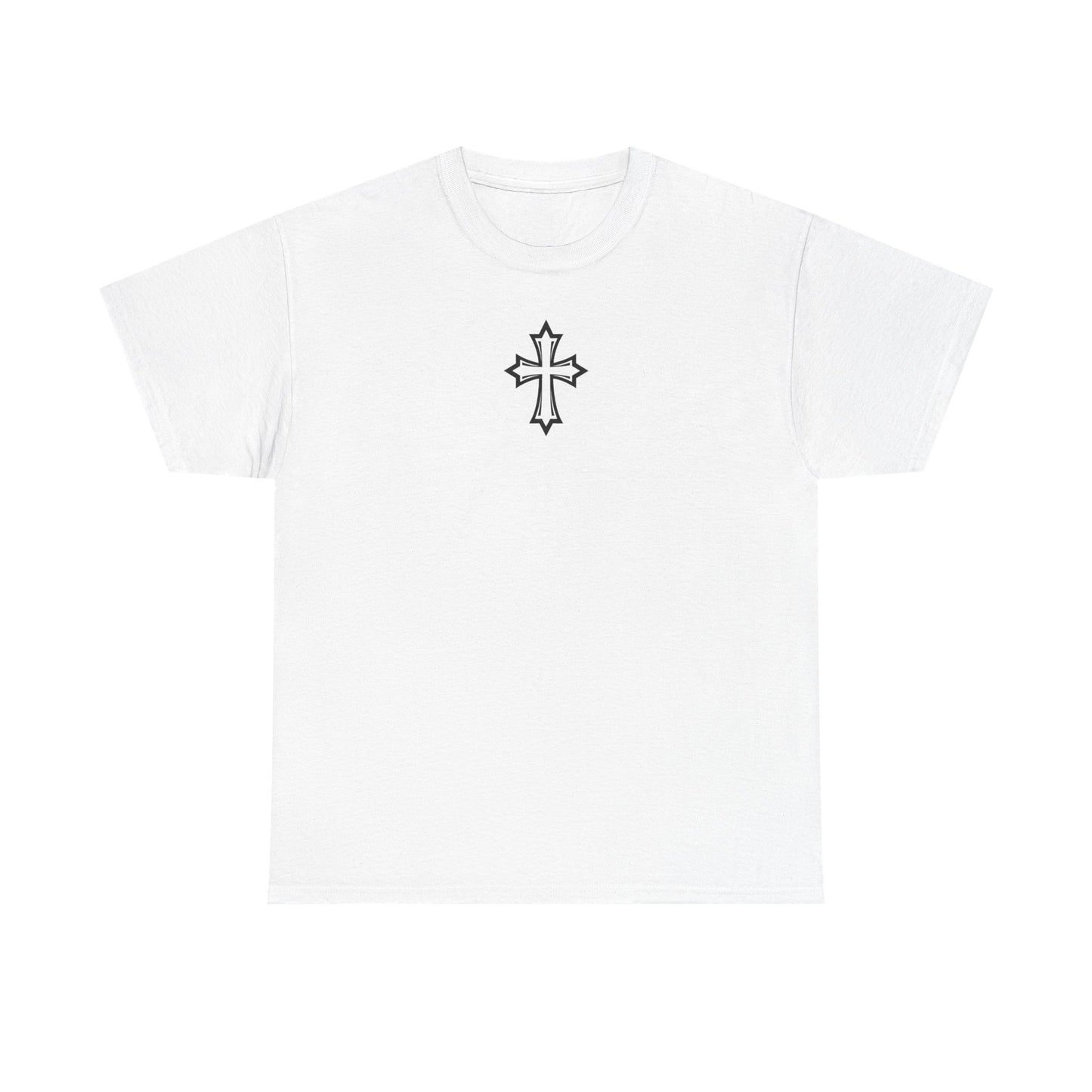 Cross Christian Menswear Vintage Blank Unisex Heavy Cotton Tee T shirt