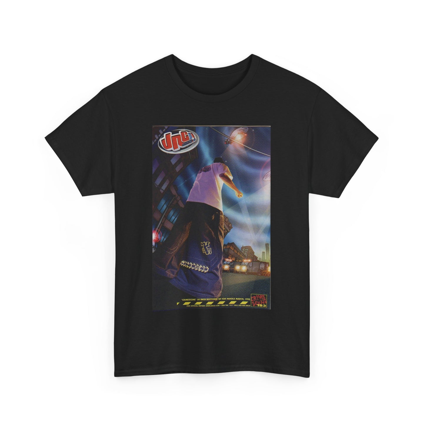 JNCO Early 2000s Advertisement Menswear Vintage Blank Unisex Heavy Cotton Tee T shirt