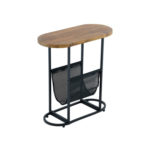 Acacia Oval Small Side Tables Living Room Small Space With Organizer Storage Space