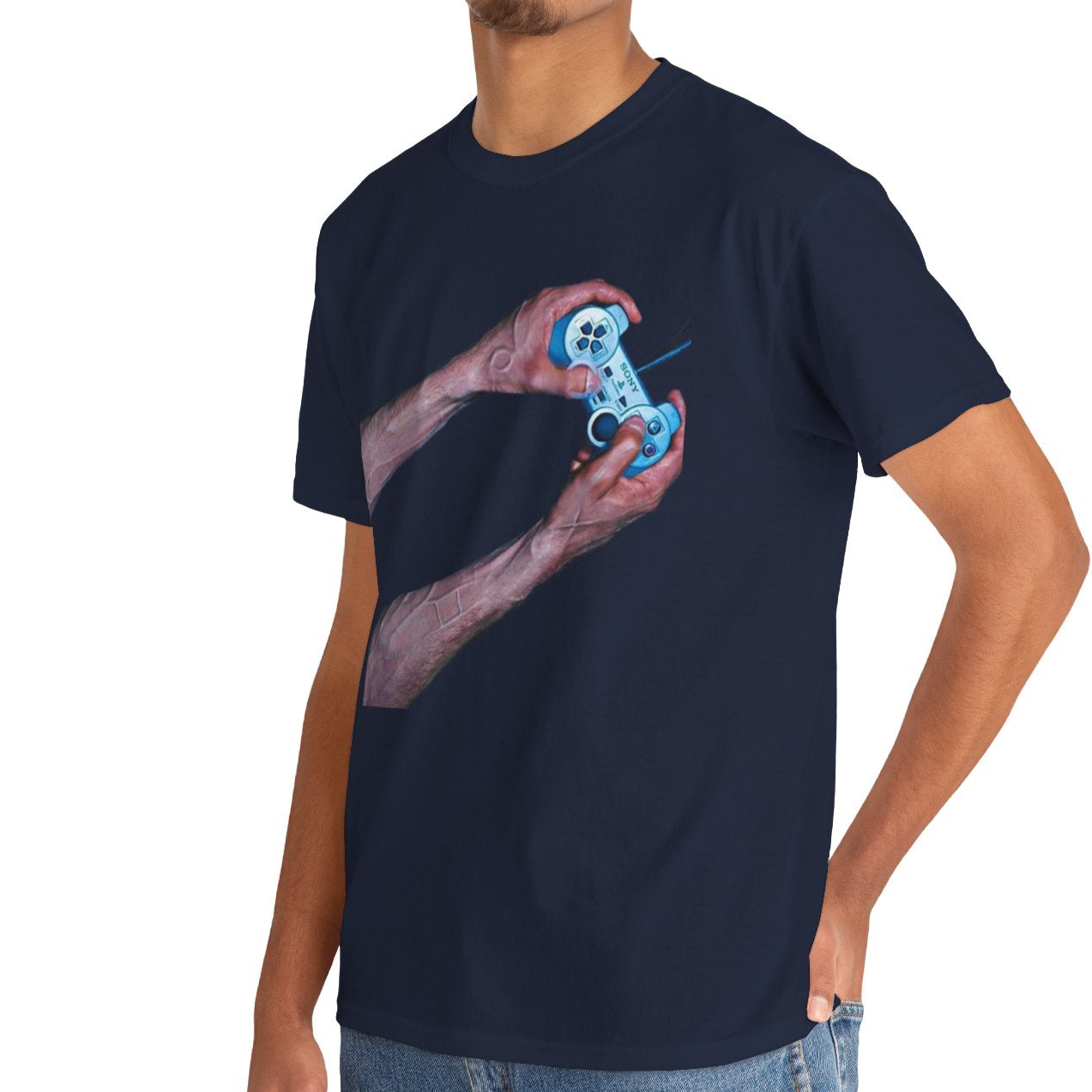 PS2 Advertisement Blank Unisex Heavy Cotton Tee