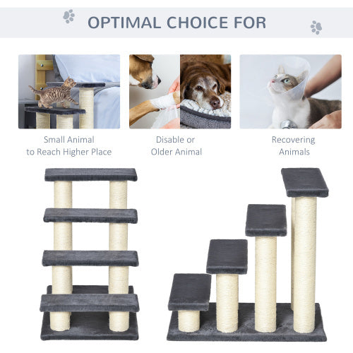 Cat Tree With 4 Steps For High Beds Couch