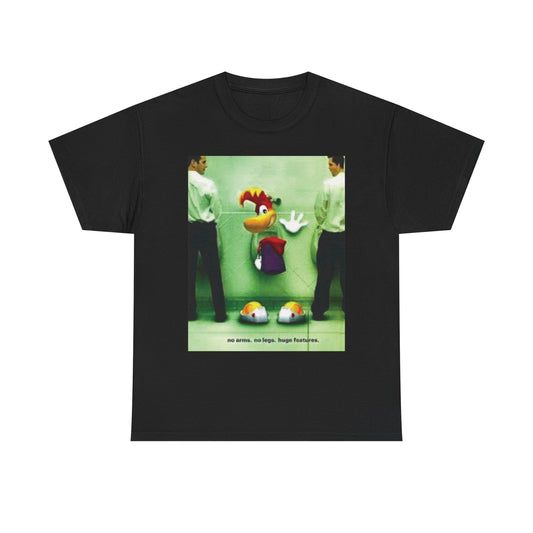 Huge Features Early 2000s Advertisement Menswear Vintage Blank Unisex Heavy Cotton Tee T shirt