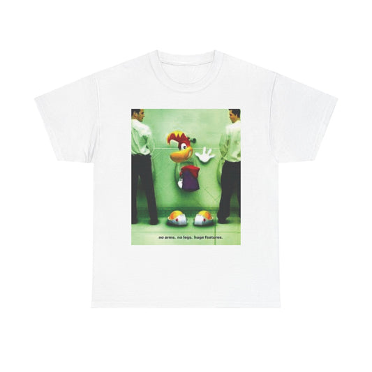 Huge Features Early 2000s Advertisement Menswear Vintage Blank Unisex Heavy Cotton Tee T shirt