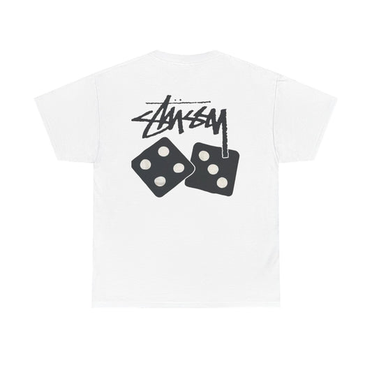 Stussy Dice Menswear Vintage Blank Unisex Heavy Cotton Tee T shirt