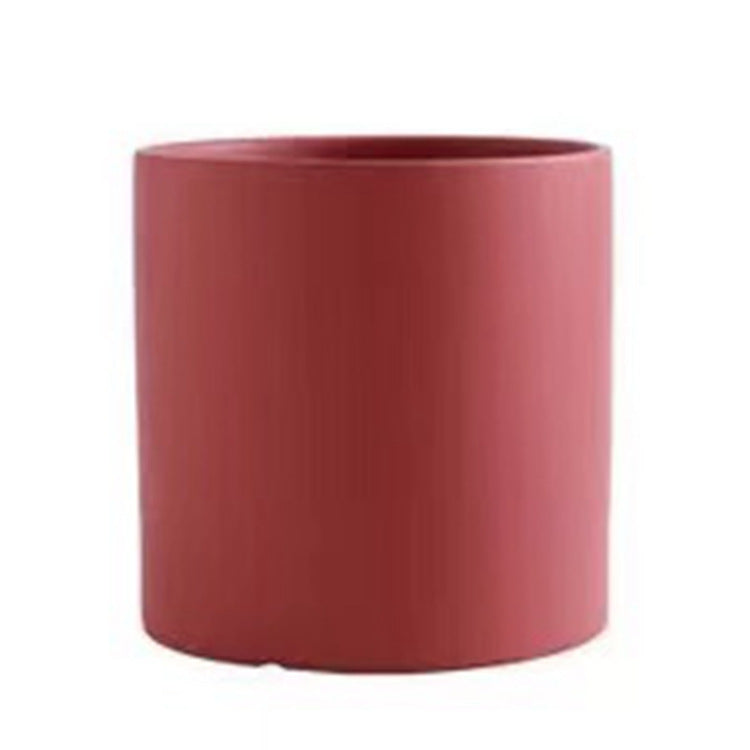 Nordic Industrial Style Colorful Ceramic Flowerpot/Cylindrical Shape Flower Pot