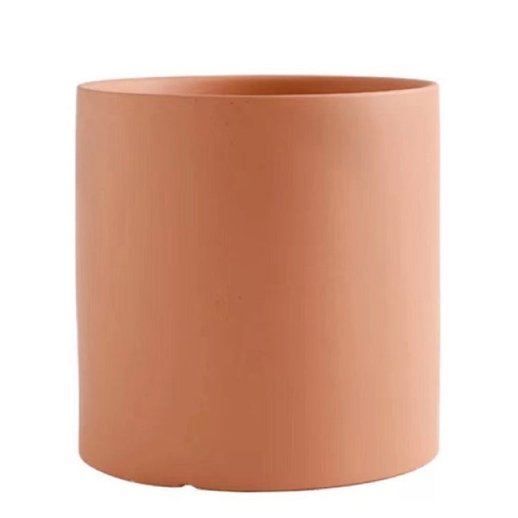 Nordic Industrial Style Colorful Ceramic Flowerpot/Cylindrical Shape Flower Pot