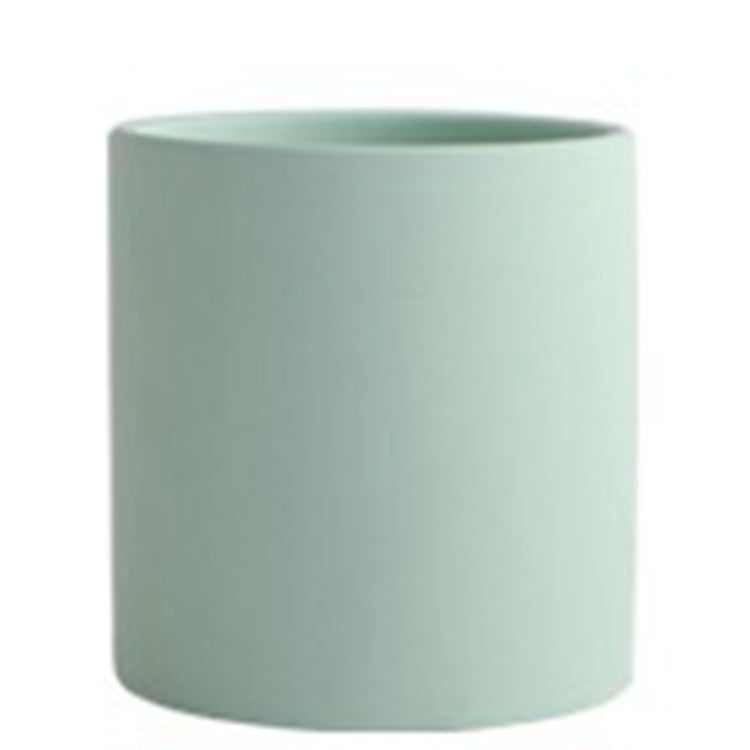 Nordic Industrial Style Colorful Ceramic Flowerpot/Cylindrical Shape Flower Pot