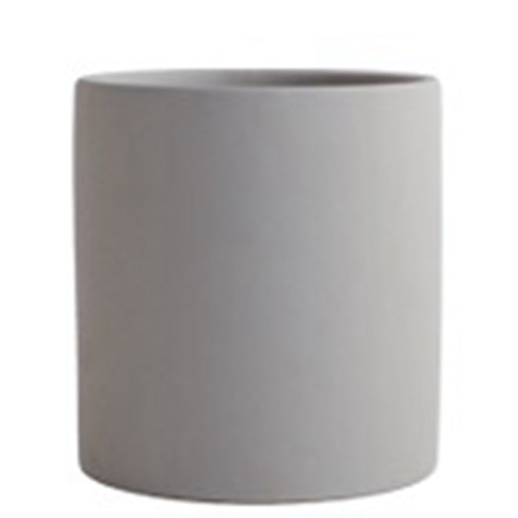 Nordic Industrial Style Colorful Ceramic Flowerpot/Cylindrical Shape Flower Pot