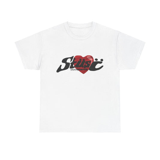 Stussy Cactus Heart Advertisement Menswear Vintage Blank Unisex Heavy Cotton Tee T shirt