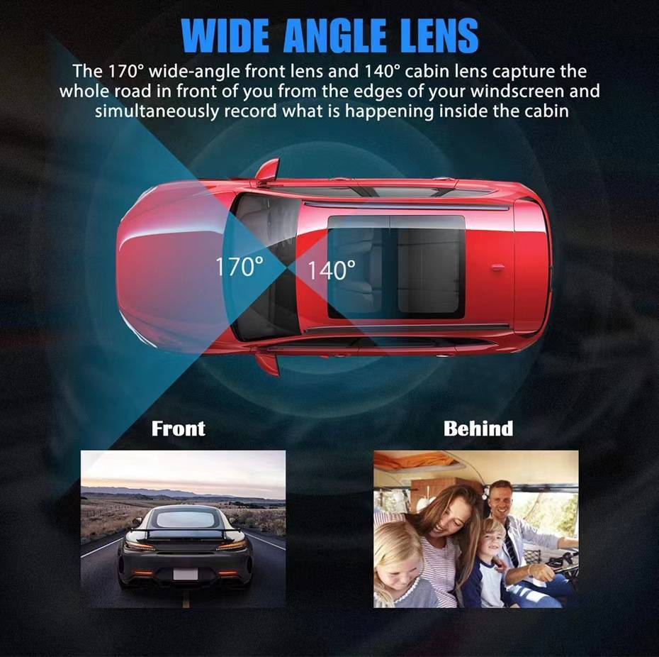 Dash Cam Car HD 1080P Front and Rear