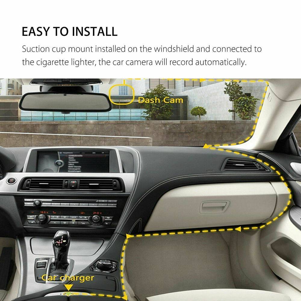 Dash Cam Car HD 1080P Front and Rear