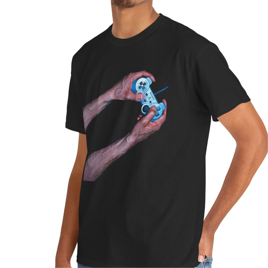 PS2 Advertisement Blank Unisex Heavy Cotton Tee