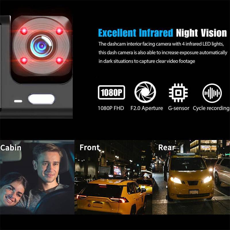 Dash Cam Car HD 1080P Front and Rear